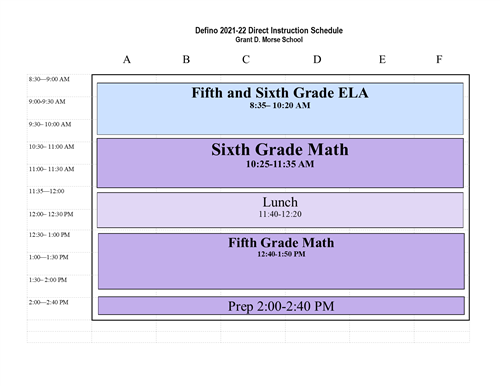 2021-22 Schedule
